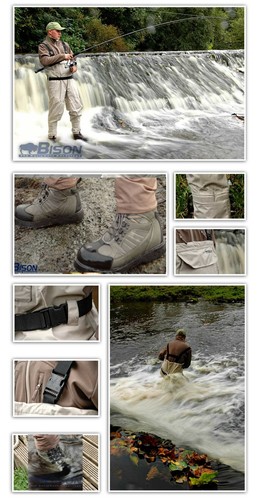 Bison breathable chest waders - bison,