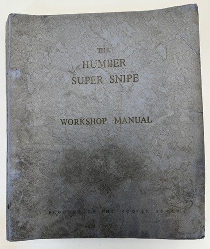 Humber super snipe workshop - humber,