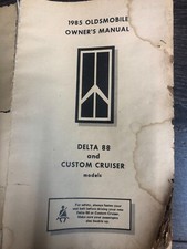 Oldsmobile Delta 88, Custom Cruiser, 1985, Glove Box Owners Manual
