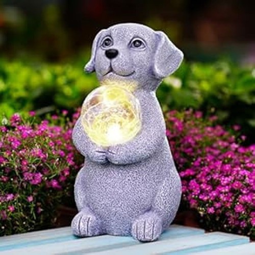 Dog statue garden ornament - statue,