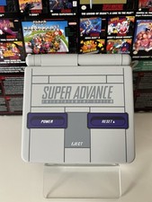 Gameboy Advance SP Clear Black With IPS V5 Screen + 950mha Battery Mod Sfam