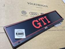 VW GTI Number License Plate
