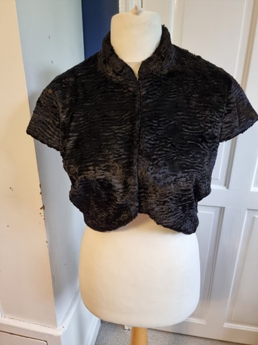 Vintage monsoon black faux fur - vintage,