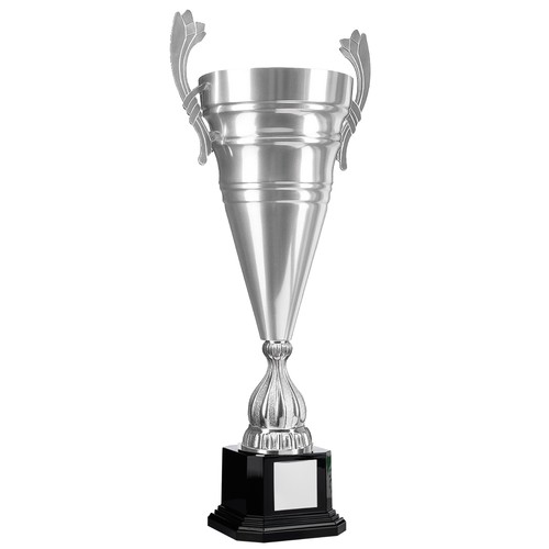 Large silver fluted - large, cups
