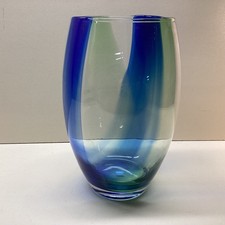 PartyLite Spring Art Glass Hurricane Vase, Missing Tealight Holders TA#711
