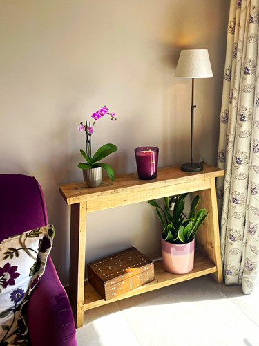 Handmade rustic wooden console - handmade,