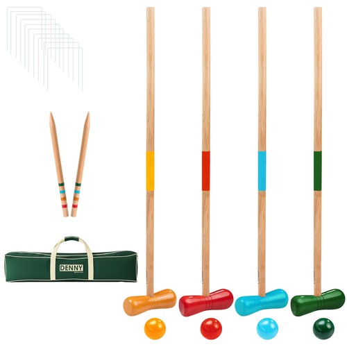 Wooden croquet set - for, 4