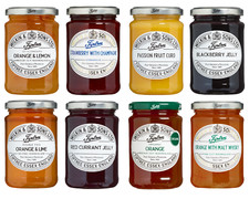 Tiptree Jam Curd Jar Lemon Lime Orange Strawberry Wilkin & Sons