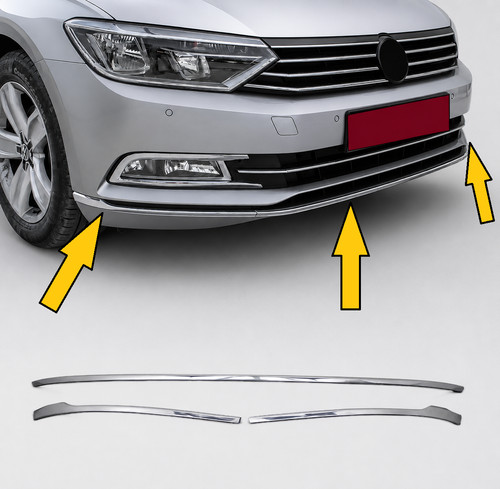 Front bumper molding trim - front,