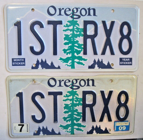 Oregon giant tree - pair, metal