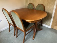 Sutcliffe Extending Dining Table And Four  Matching Chairs