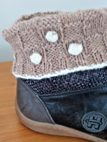 Hand knitted ankle warmers - hand,