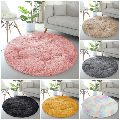 Circle round shaggy rug living - round,