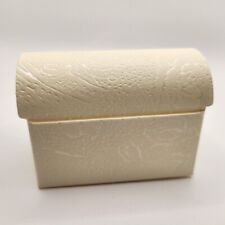 10 x Soft Cream Rose Embossed Cofanetto Wedding / Party Favour Boxes