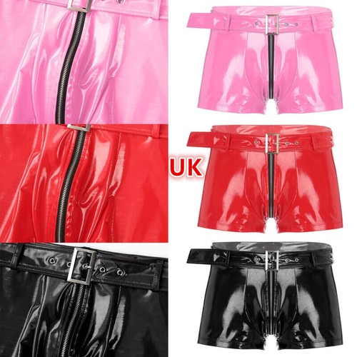 Men wetlook pvc leather - wetlook,
