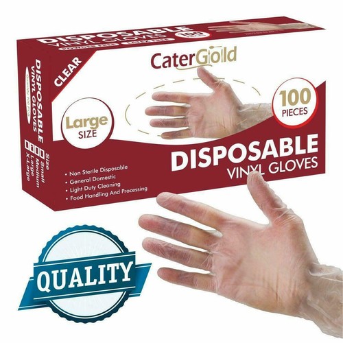 Disposable gloves vinyl clear - disposable,