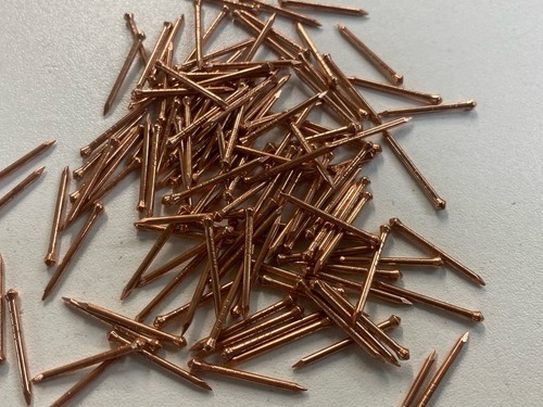 Coppered hardboard panel pins - hardboard,