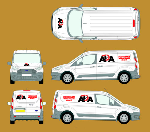 Small custom business van sign - business,
