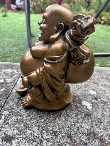 Bronze effect happy laughing - bronze,