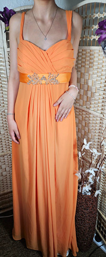 Mark lesley orange satin - lesley,