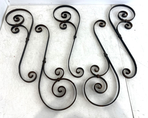 Set vintage wrought - wrought, iron