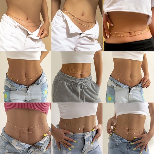 Body jewelry layered waist - jewelry,