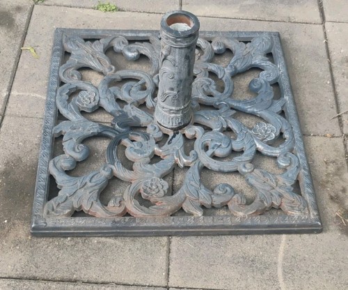 Vintage ornate heavy cast - cast, iron