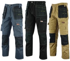 Mens cargo work trousers with - cargo,