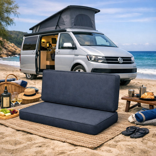 Custom campervan seat cushions - campervan,
