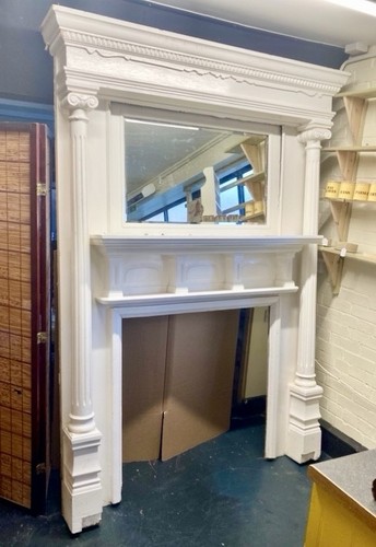 Victorian pine fireplace - victorian,
