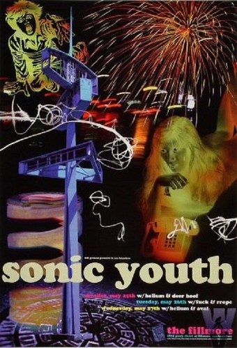 Sonic youth concert poster - sonic,