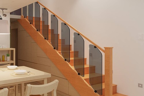 Belofay toughened grey glass - ,