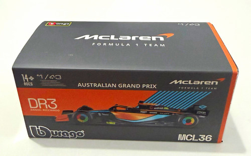 Bburago mclaren team mcl36 - f1,