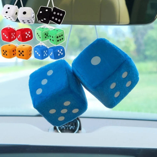 Car colorful soft spotty furry - soft,