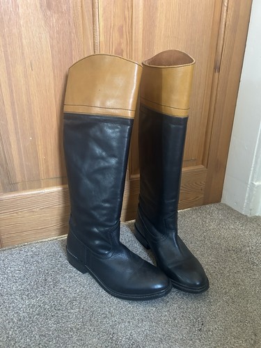 Topshop brown black leather - topshop, brown/black