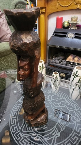 Large hand carved - carved, african