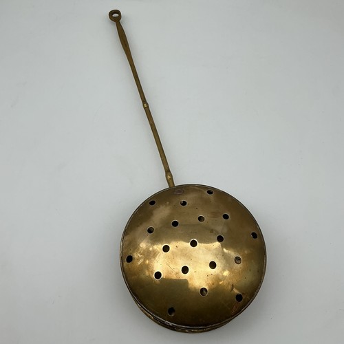 English brass chestnut roaster - english,