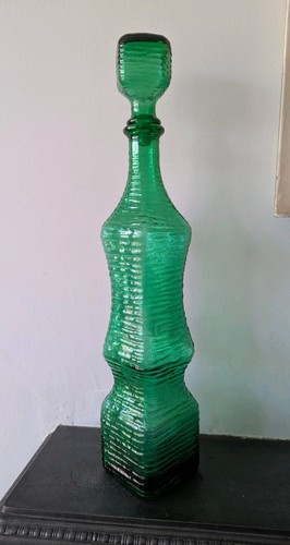 Vintage italian glass decanter - italian,