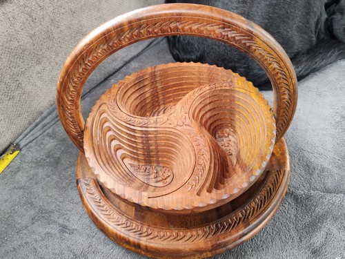 Hand carved collapsible wooden - hand,