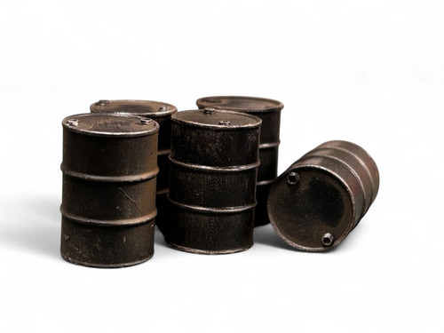 Model railway oil drums - model,