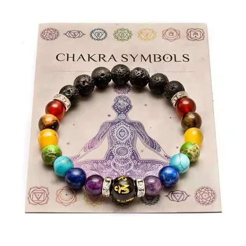Chakra bracelet bead yoga - bracelet,