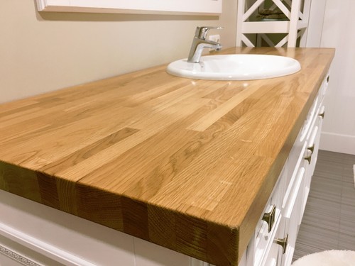 Solid oak kitchen worktop - solid,