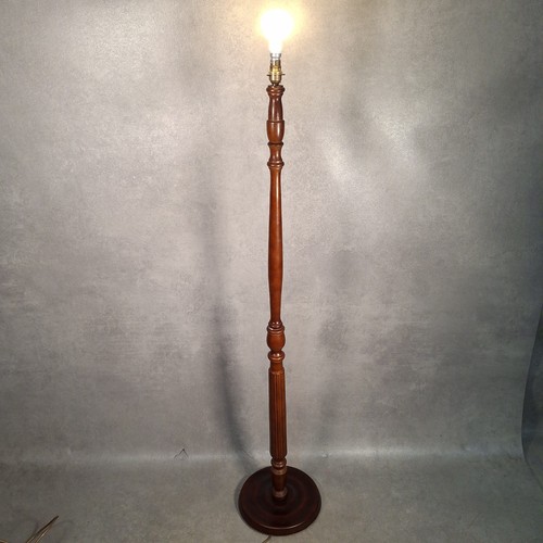 Wooden standard floor lamp - standard,