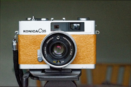 Konica c35 rangefinder camera - konica,