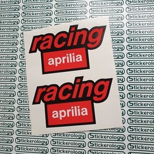 2 X RACING APRILIA STICKERS