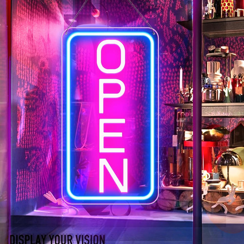 Led neon open sign 9 - led, 9"