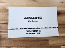 Vintage Apache War Eagles Camper / Trailer Owners Manual