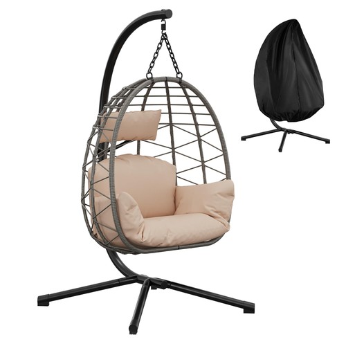 Rattan hanging swing - hanging,
