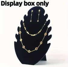 Black Velvet Necklace Display Stand Jewelry Holder for Store & Show