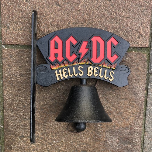 Hells bells cast iron - ac/dc,